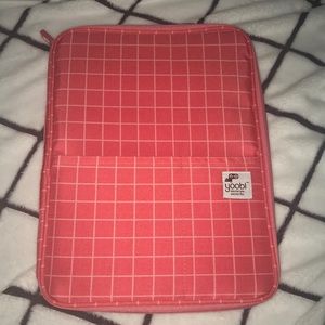 NWOT Yoobi Red Grid Pattern Document Organizer